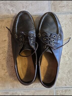 Oak Street Bootmaker Trail Oxfords - Hanmade Brown Leather Shoes 8.5USD
